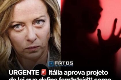 🚨 URGENTE: Itália aprova por unanimidade um projeto de lei que define feminicídio como crime punível com prisão perpétua, em medida celebrada pela primeira-ministra Giorgia Meloni. 🚨 URGENTE: Itália aprova por unanimidade um projeto de lei que define feminicídio como crime punível com prisão perpétua, em medida celebrada pela primeira-ministra Giorgia Meloni.