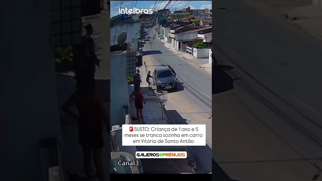 SUSTO: Criança de 1 ano e 5 meses se tranca sozinha em carro em Vitória de Santo Antão