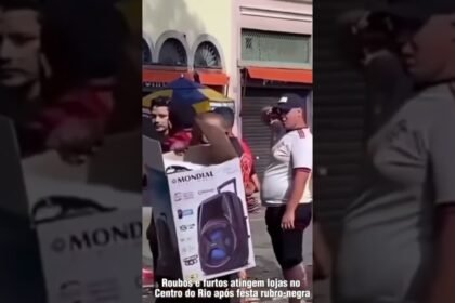 Várias lojas foram roubadas após festa do Flamengo no Rio de Janeiro!