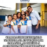 CAMARAGIBE RECEBE SELO NACIONAL NA EDUCAÇÃO POR GARANTIA AO DIREITO Á ALFABETIZAÇÃO DAS CRIANÇAS