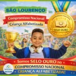 São Lourenço recebe Selo Ouro do Compromisso Nacional da Criança Alfabetizada pelo segundo ano consecutivo São Lourenço recebe Selo Ouro do Compromisso Nacional da Criança Alfabetizada pelo segundo ano consecutivo