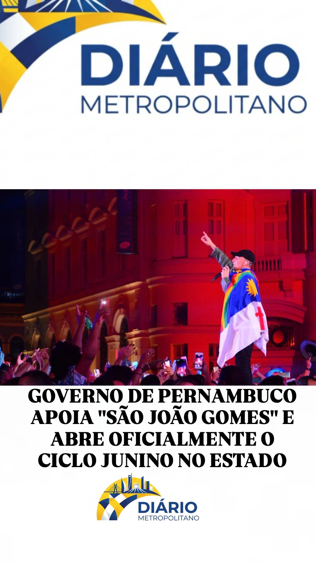 GOVERNO DE PERNAMBUCO APOIA “SÃO JOÃO GOMES” E ABRE OFICIALMENTE O CICLO JUNINO NO ESTADO GOVERNO DE PERNAMBUCO APOIA “SÃO JOÃO GOMES” E ABRE OFICIALMENTE O CICLO JUNINO NO ESTADO